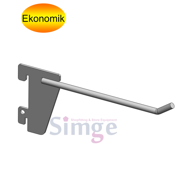 Crochet de suspension pour accessoires sur profil de support, crochet d'étagère