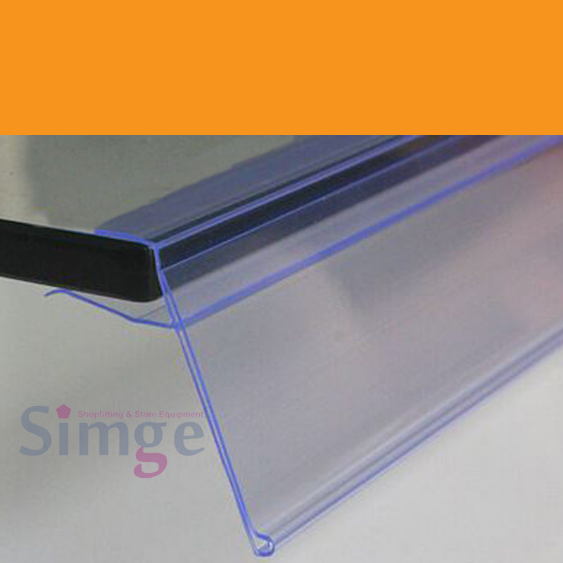 Porte-étiquette pour étagère en verre