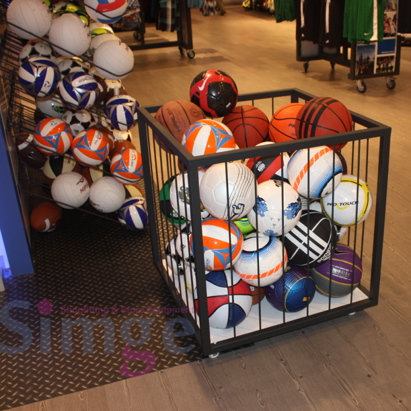Chariot de magasin pour piscine à balles