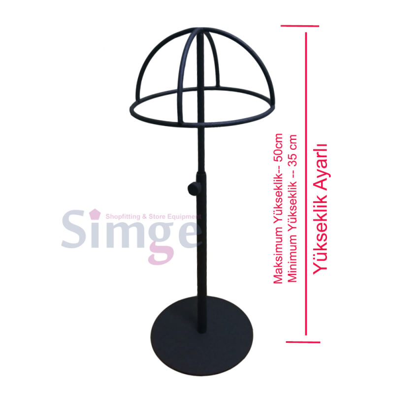 Porte-chapeau simple réglable en hauteur