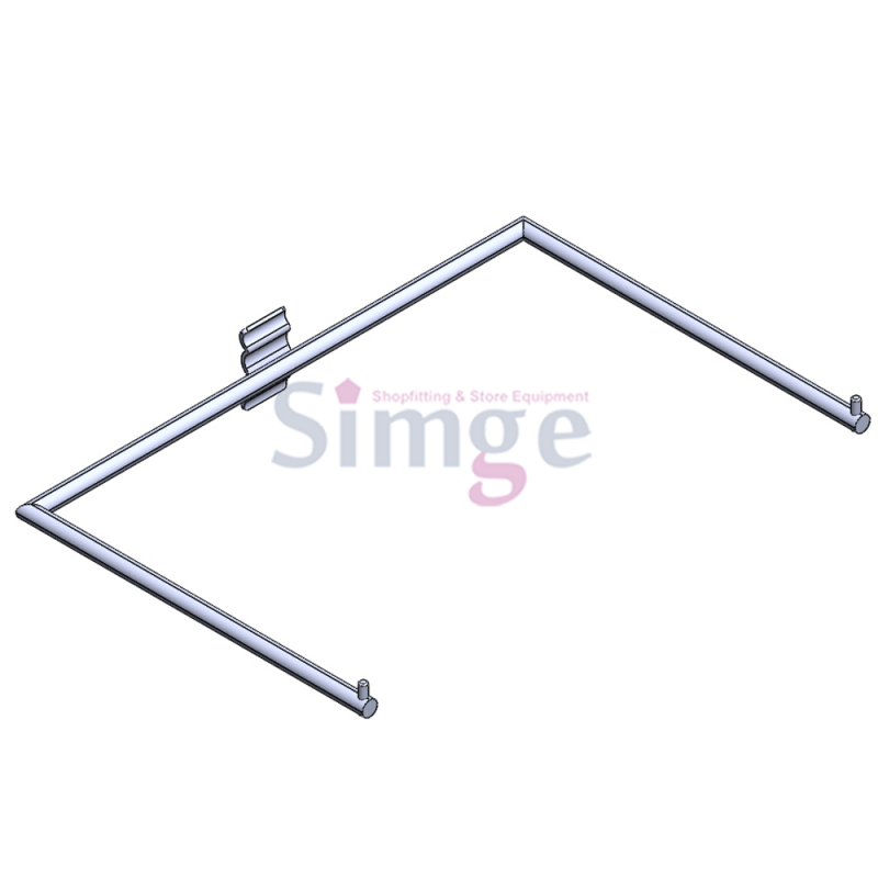 Systèmes d'étagères en aluminium ondulé avec bras de suspension en U