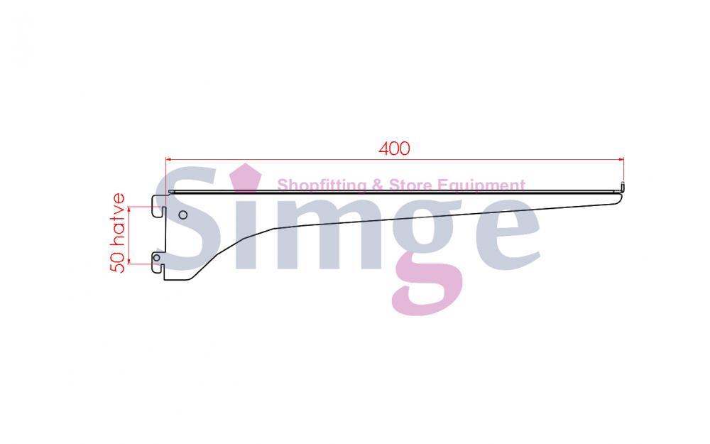 Support d'étagère (gauche + droite)