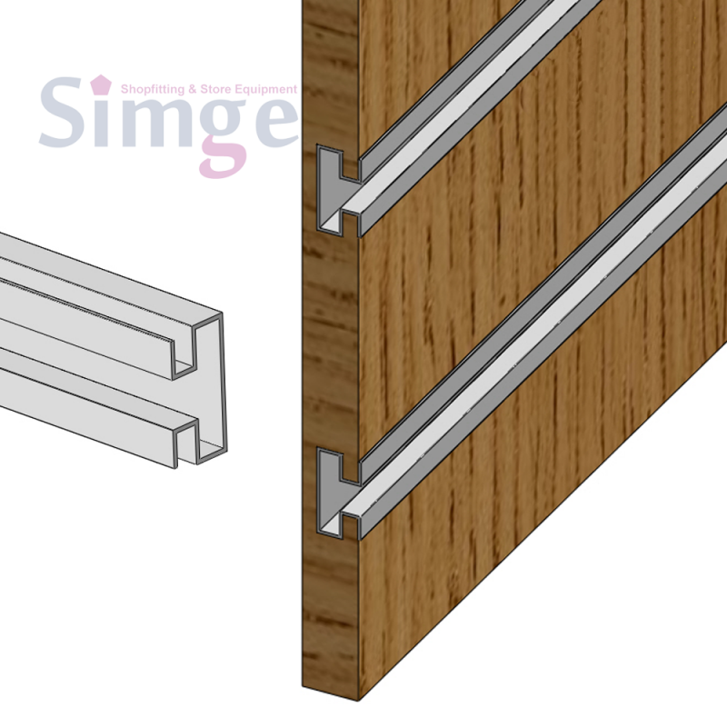 Profilé en aluminium pour conduit de panneau canalisé