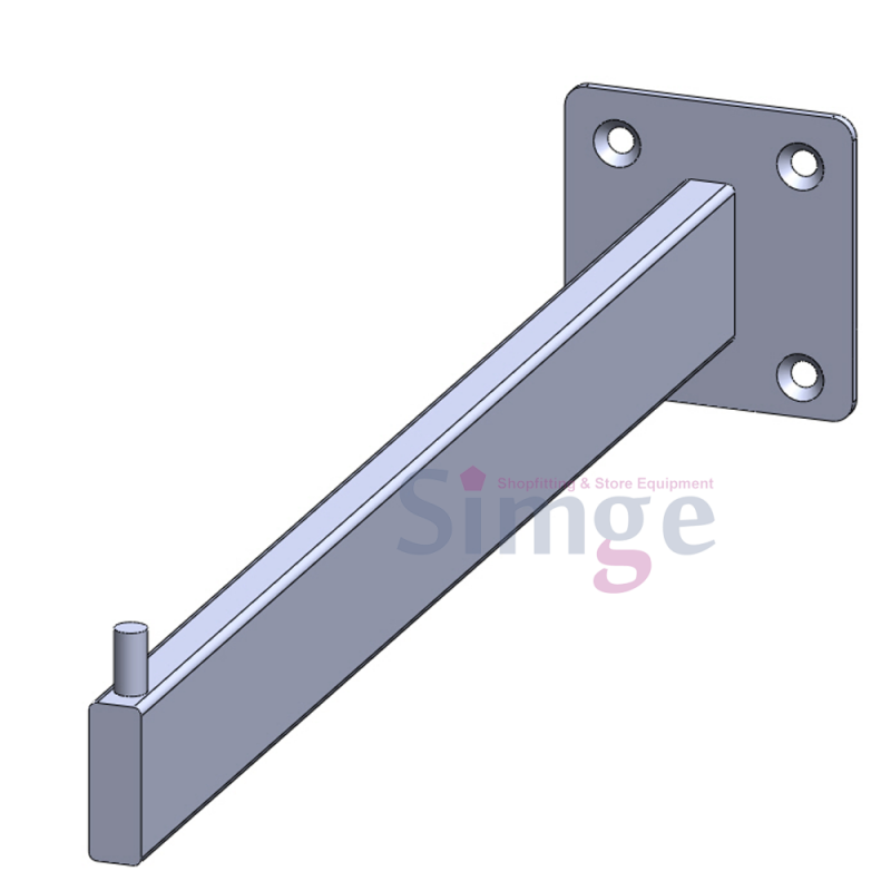 Cintre de canne plat à une broche directement au mur