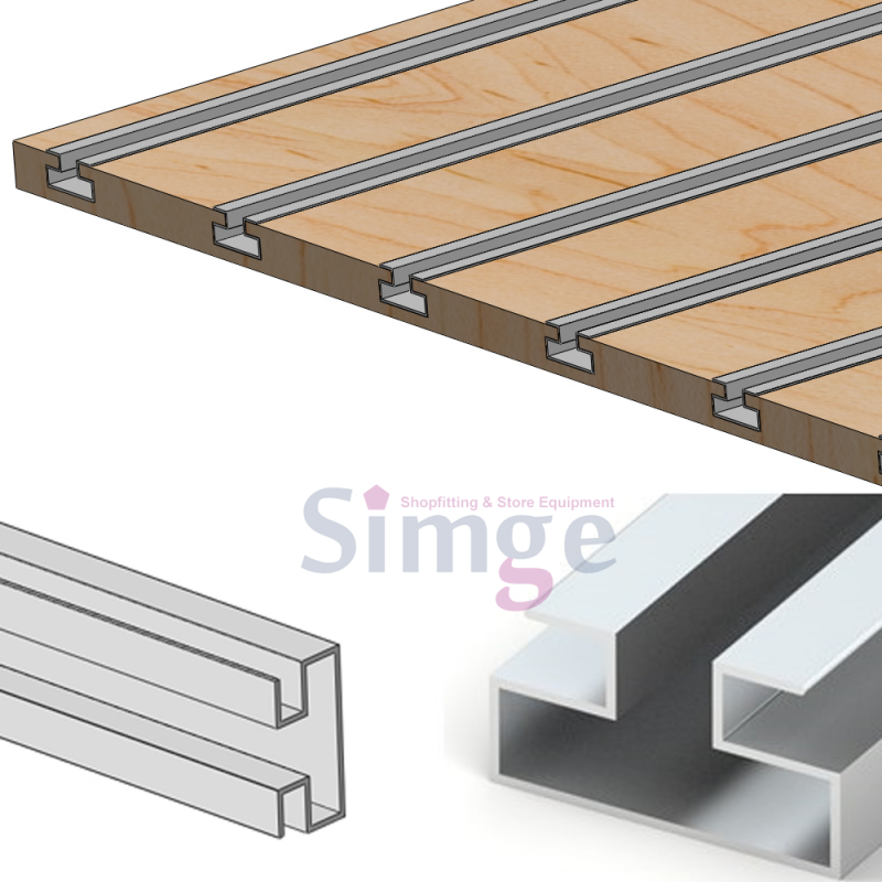 Profilé en aluminium pour conduit de panneau canalisé