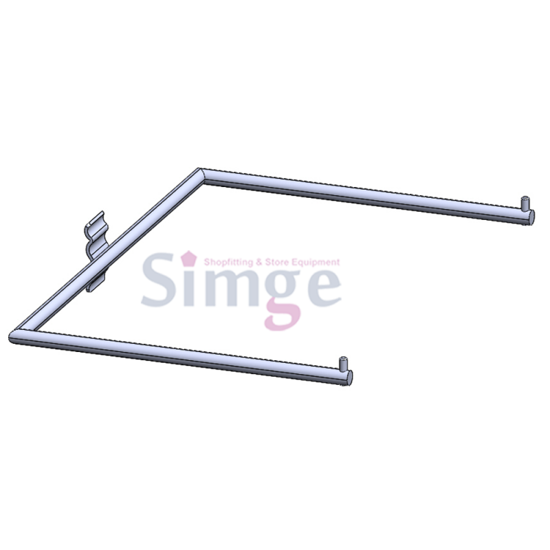 Systèmes d'étagères en aluminium ondulé avec bras de suspension en U