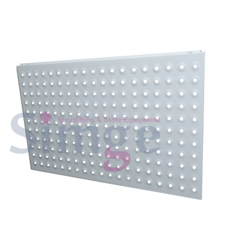 Panneau perforé, rideau de fond perforé - Blanc