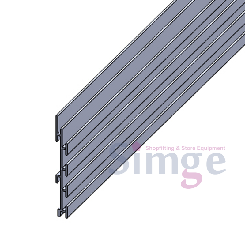 Profil de panneau en aluminium à canal étroit horizontal