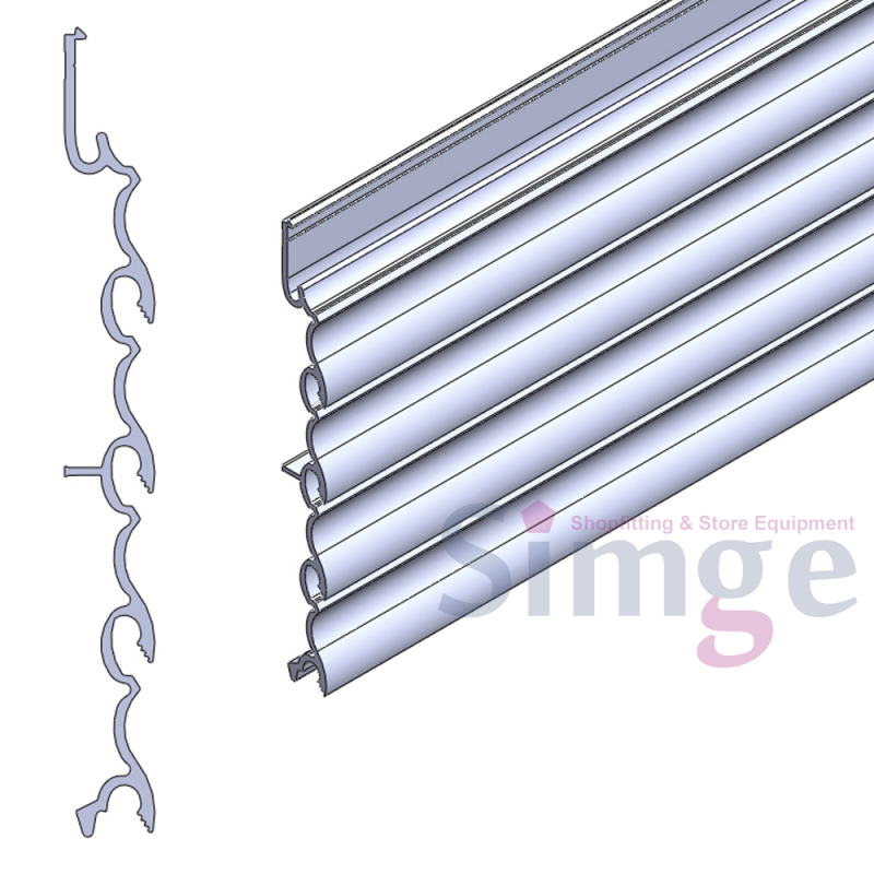 Profilé en aluminium pour panneau ondulé