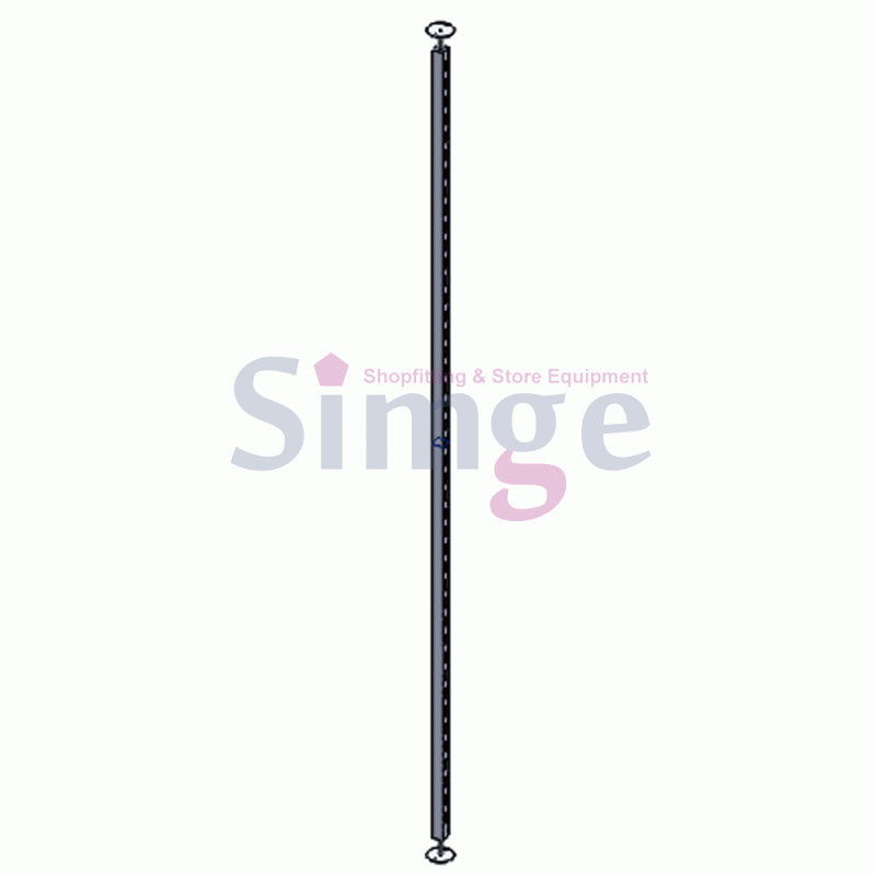 Ceiling Base Compression Double Side Slot Shop Pole