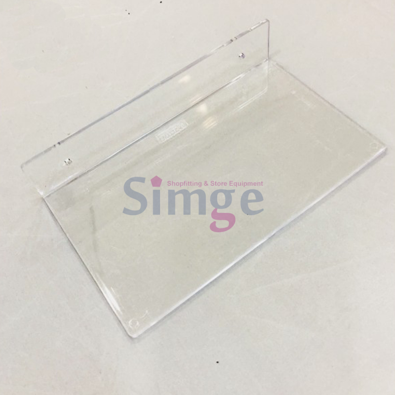 Etagère pouvant être collée ou vissée sur verre