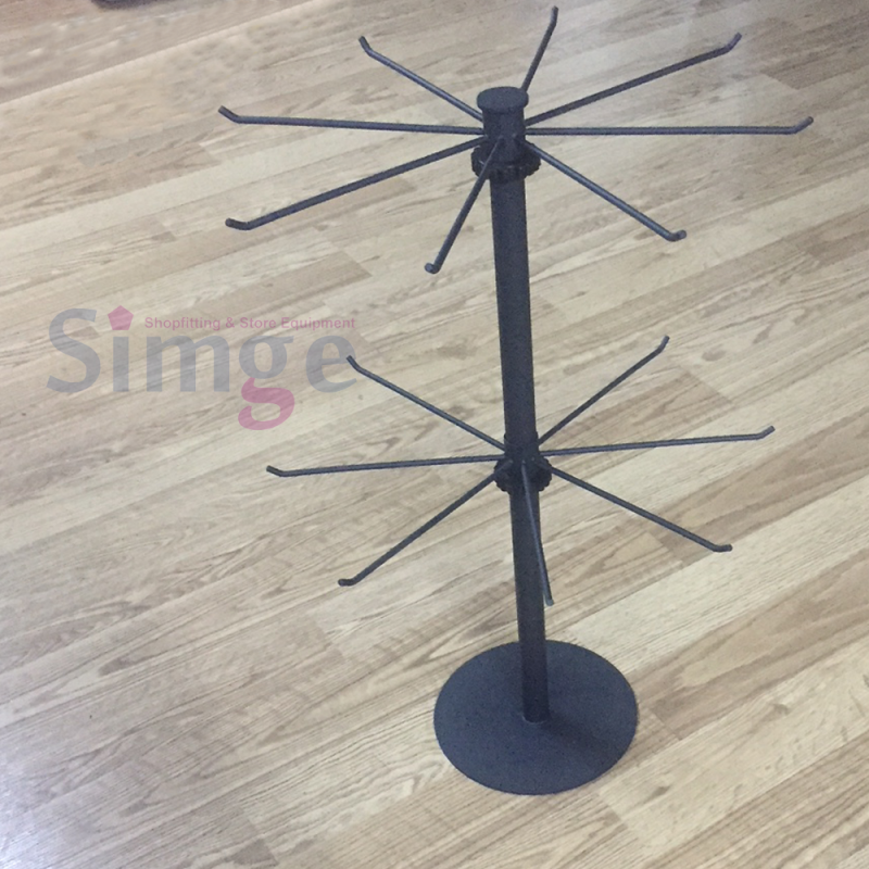 Support pour accessoires de table, pivotant, à deux étages