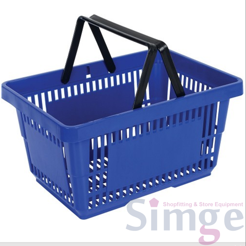 Panier à main de transport de produits du marché en plastique