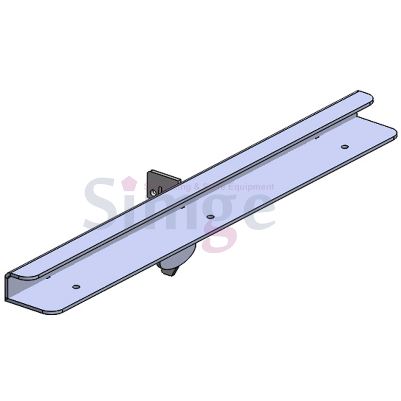 Support d'étagère à fente unique en métal