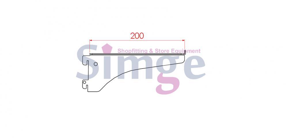 Support d'étagère (gauche + droite)