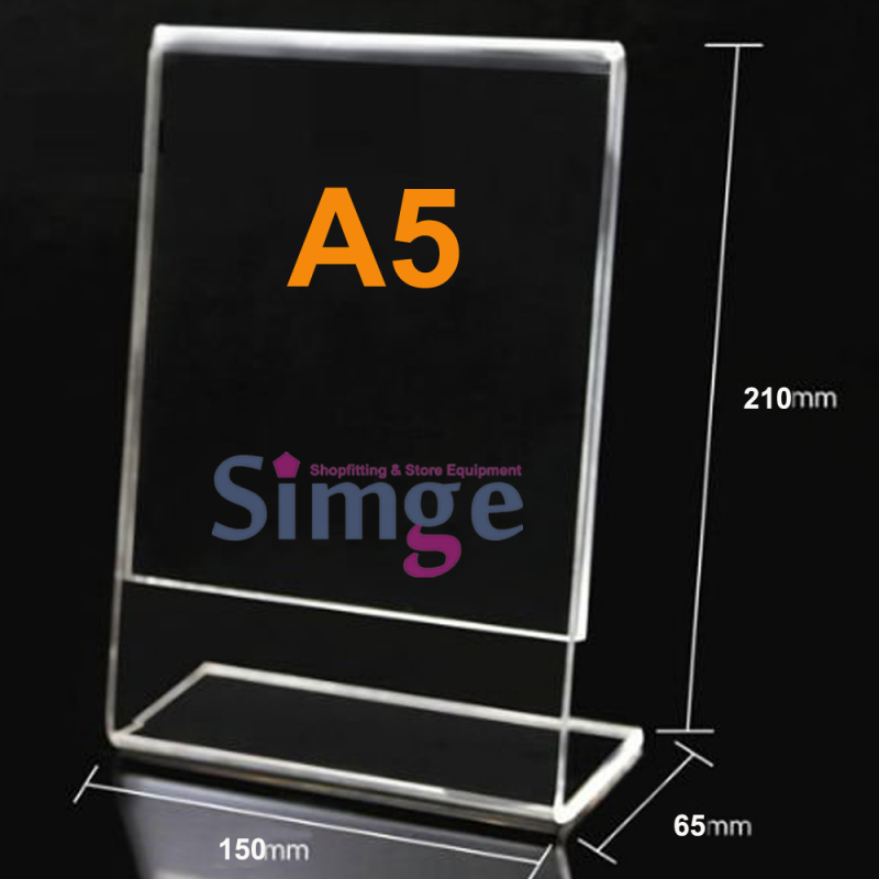 Porte-étiquette de prix en plexi pour étagère