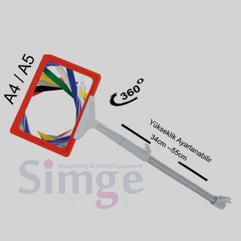 Support de cadre d'étiquette à ressort