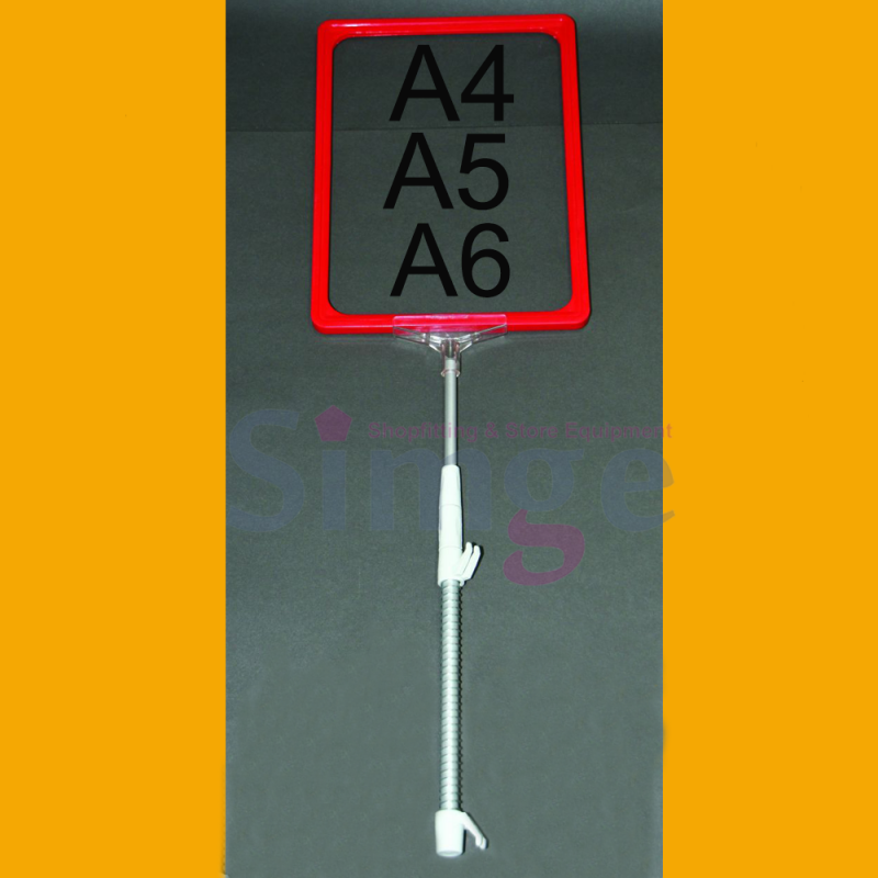 Support de cadre d'étiquette à ressort