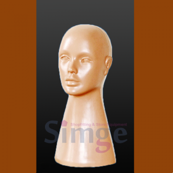 Mannequin femme à tête longue en plastique