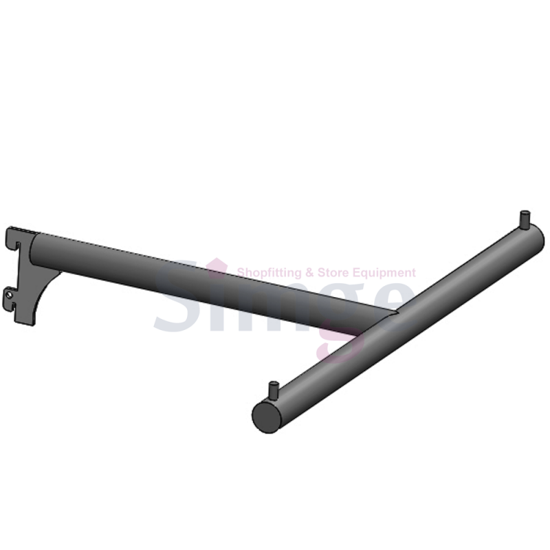 Боковая подвесная Т-образная рейка для двух слотов Ø25 мм