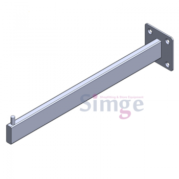 Плоская вешалка-трость с одним штифтом, прямо на стене