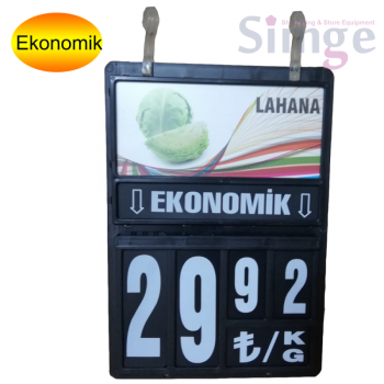 Иллюстрированный держатель ценника Greengrocer, черный