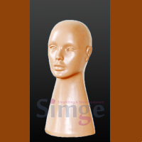 Пластиковый женский манекен с длинной головой