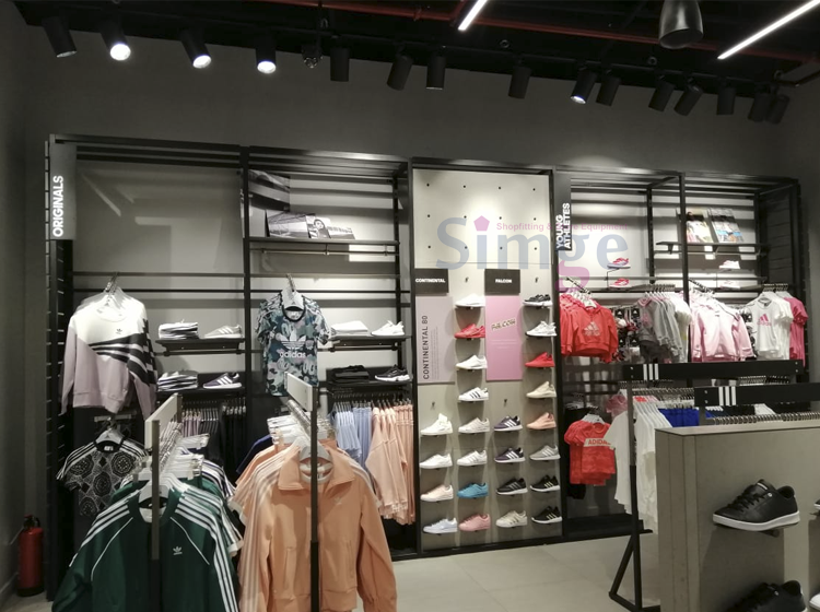 Adidas Store Decoration Shelving Systems
