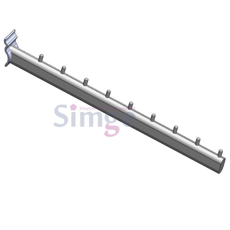 Wavy Aluminum Curved Pin Cane Hanger