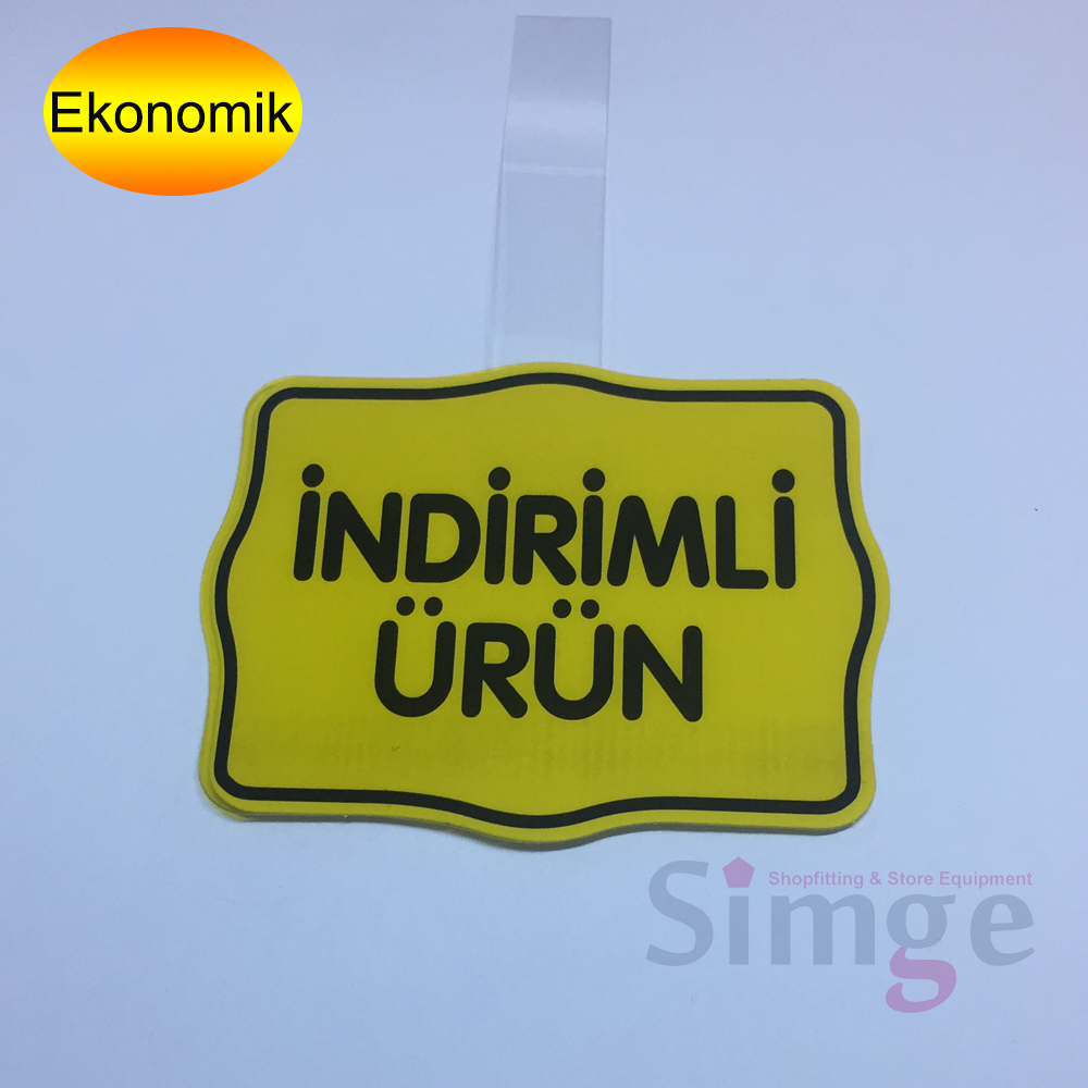 Suspended Discounted Product Price Label Holder Tab
