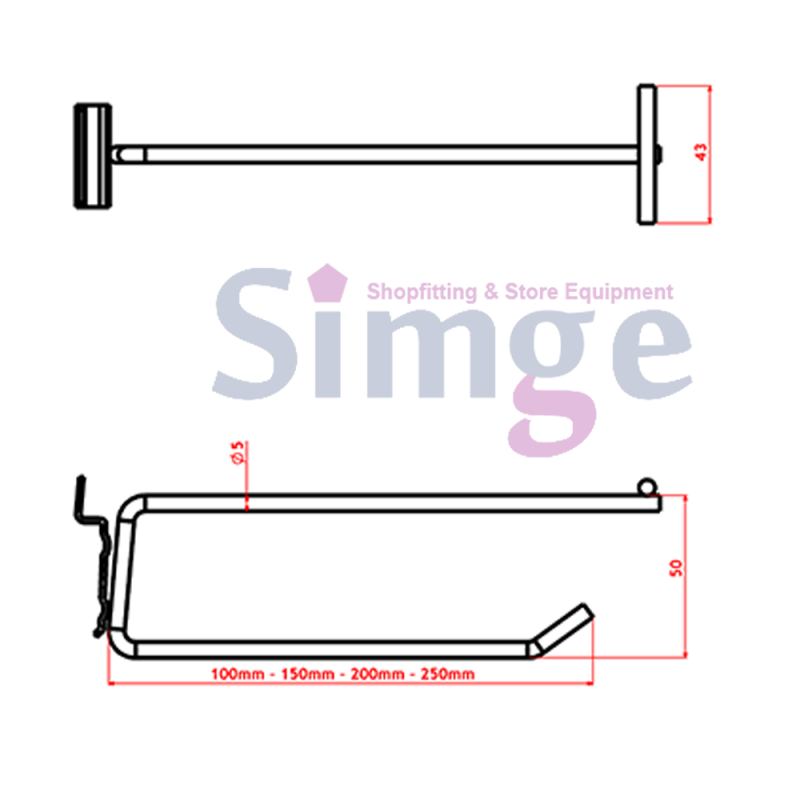 Labeled Panel Hook