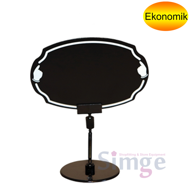 Ellipse Footed Price Tag Holder