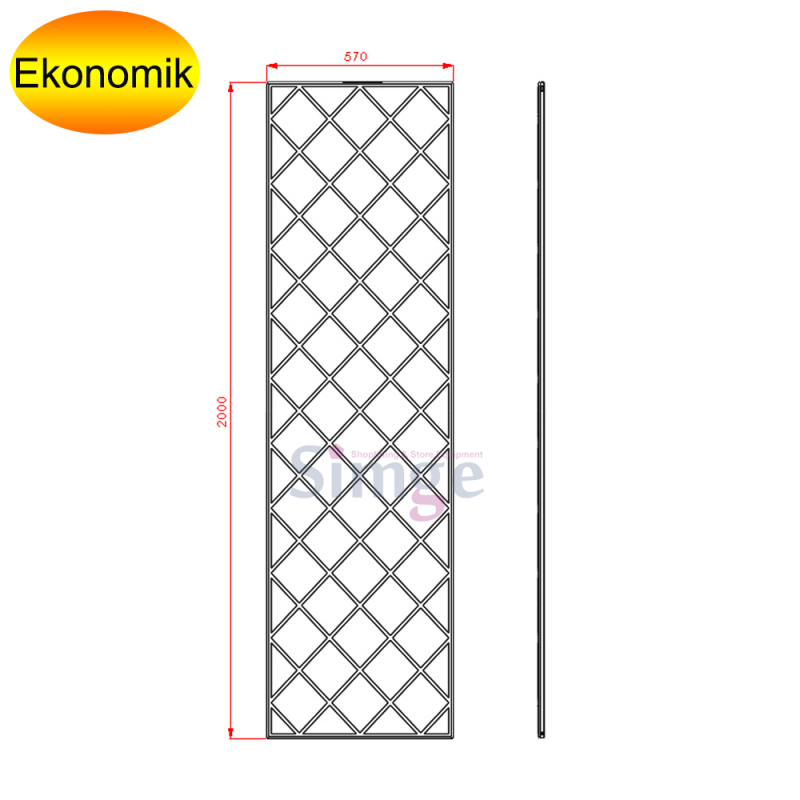 Behind Shop Window Screen, Equilateral