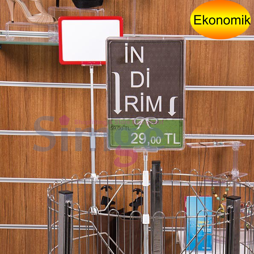 Spring Loaded Label Frame Holder