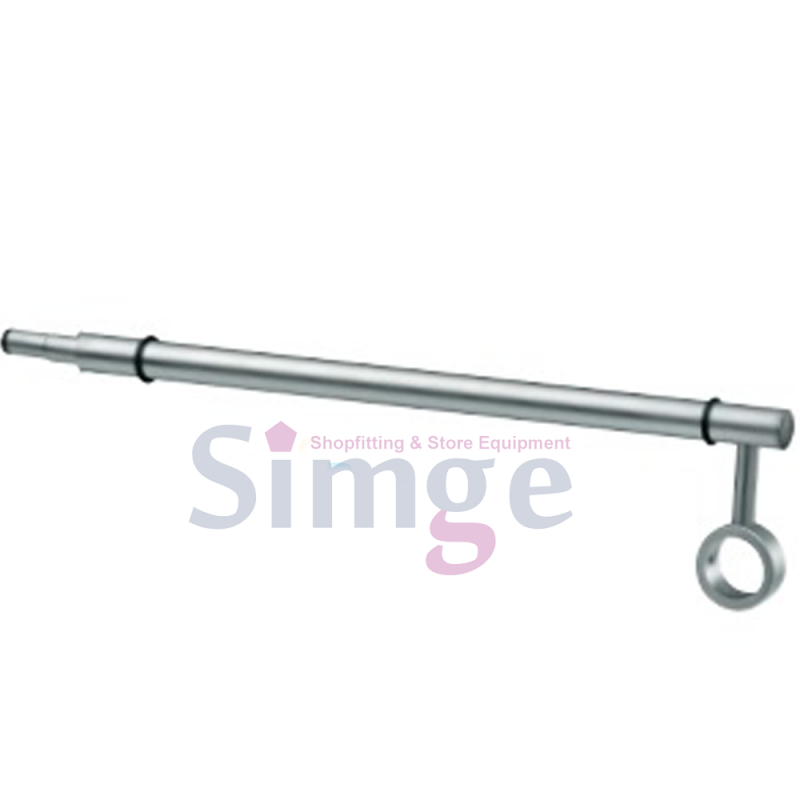 Glass Shelf Console with Pipe Hanger Carrier