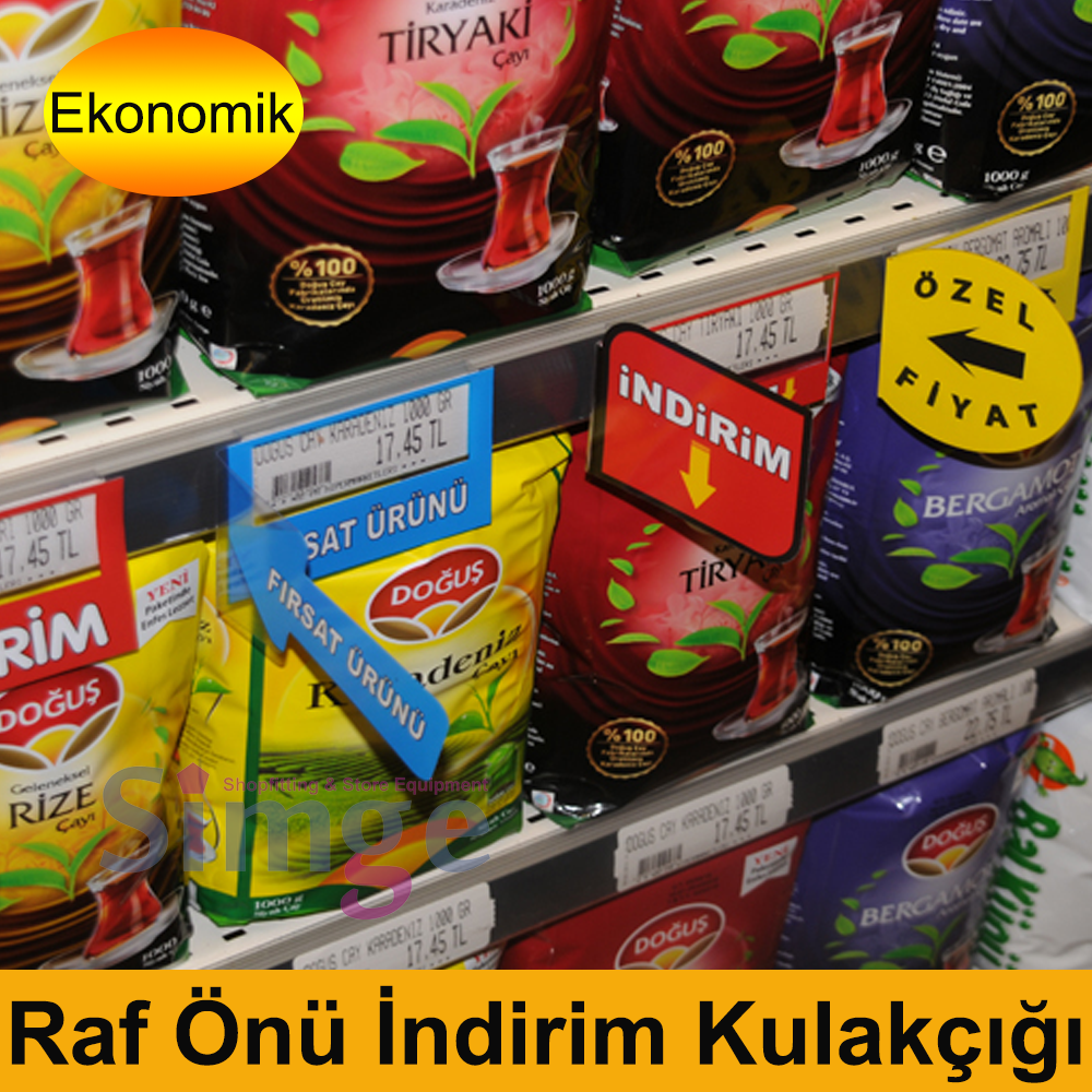 Pvc Tab Shelf Discount Tab PVC Shelf Front Warning Tab