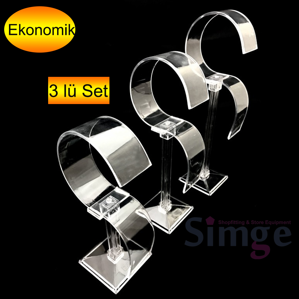 Belt Display Stand Triple Plastic