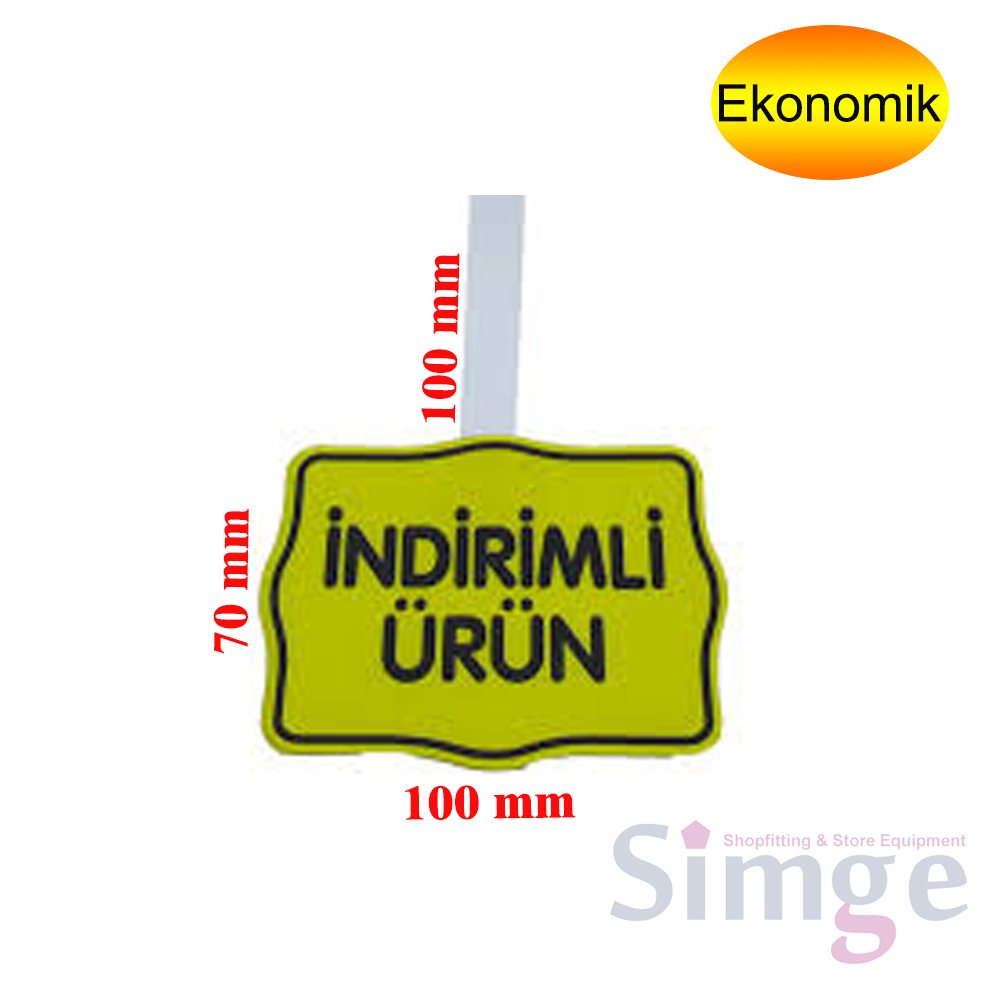 Suspended Discounted Product Price Label Holder Tab