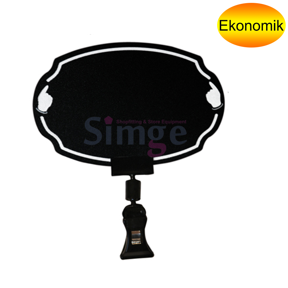 Latched Price Tag Holder Ellipse