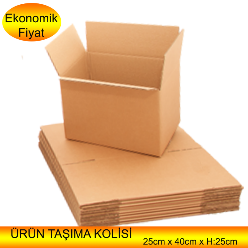 Cardboard Box Models, Box Types 400mm x 250mm x 250mm