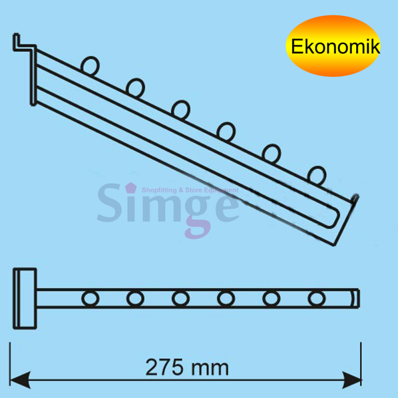 Channel Panel Curved Hanger Cane Plastic