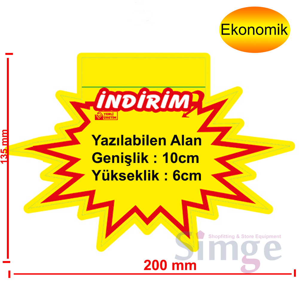 Star Label Holder, Shelf Front