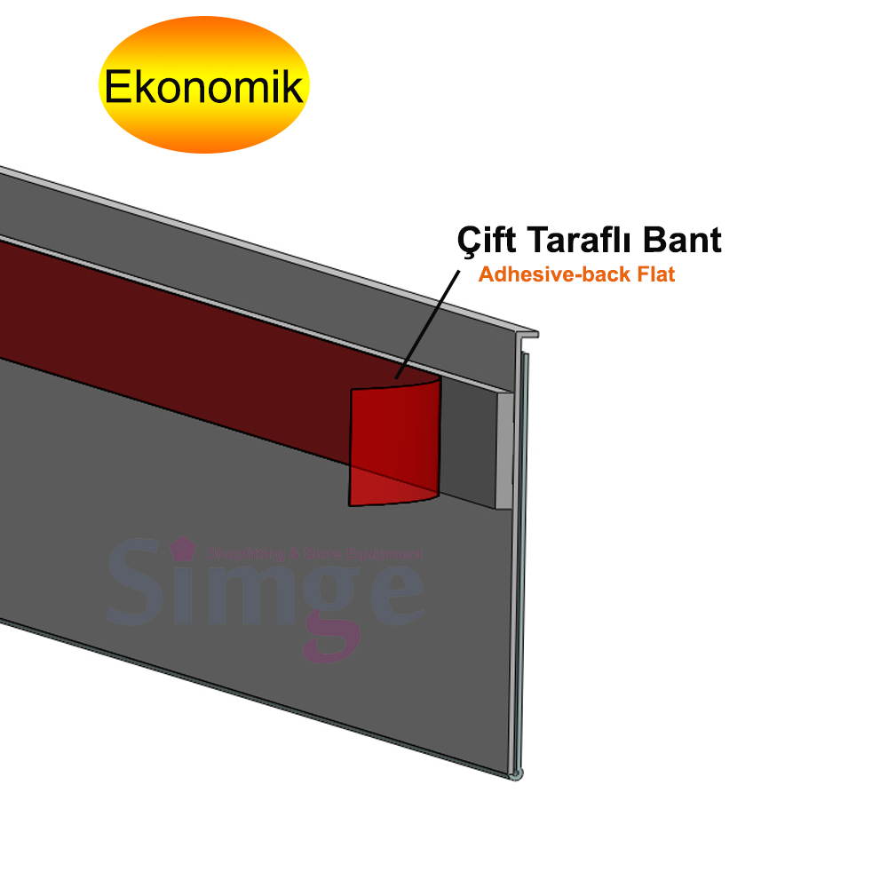 Adhesive Shelf Label Holder