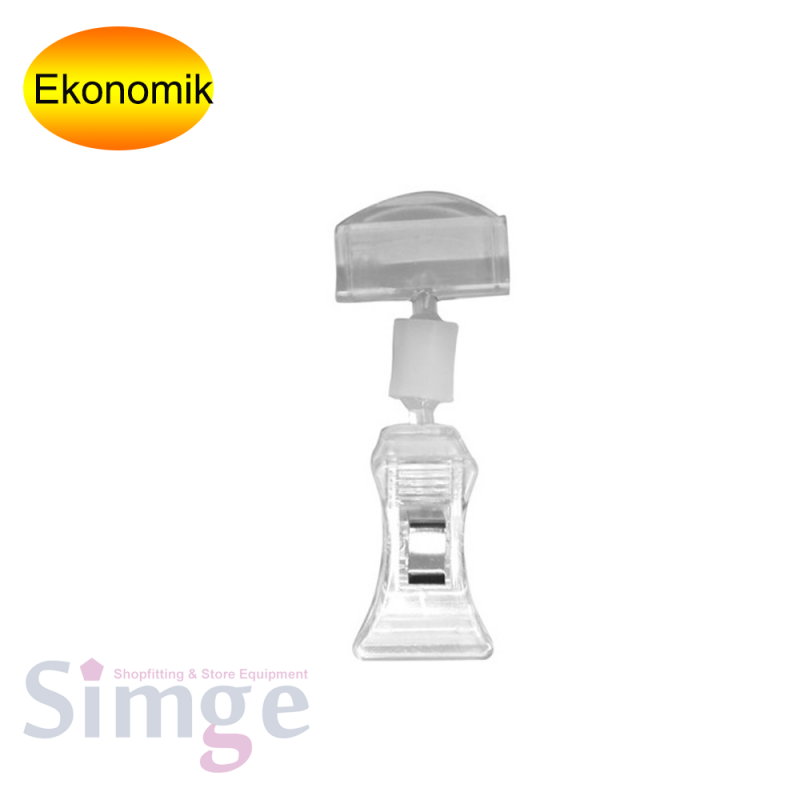 Clear Plastic Label Holder with Mini Latch