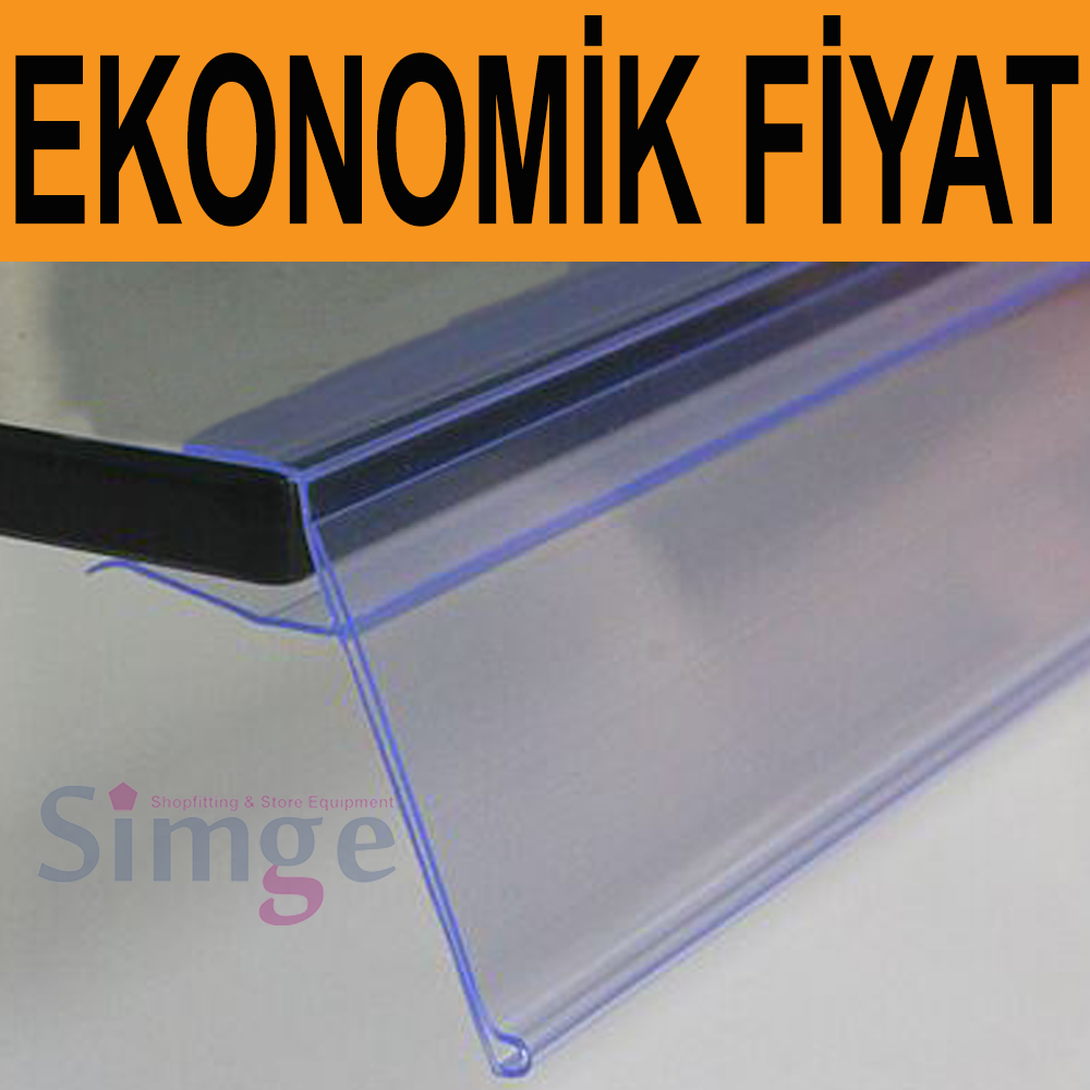 Glass Shelf Label Holder