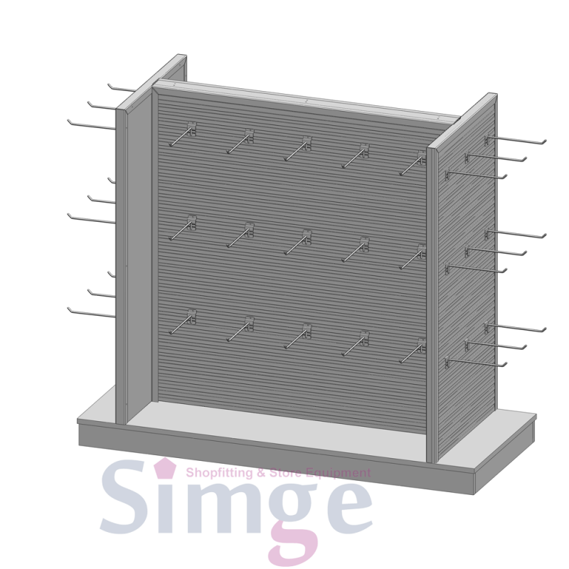 Pharmacy Double Sided Medium Display Stand with Hanger Hook