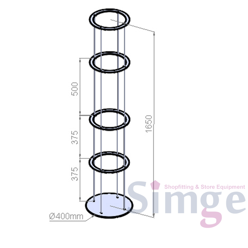  Store Top Display Stand