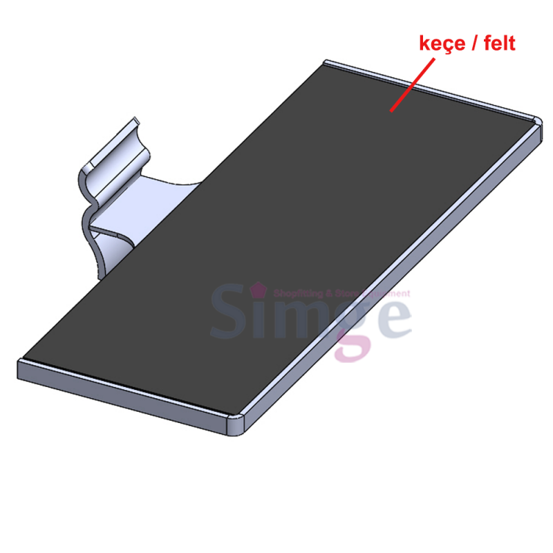 Wavy Aluminum Shoe Display Rack , Shoe Display Holder