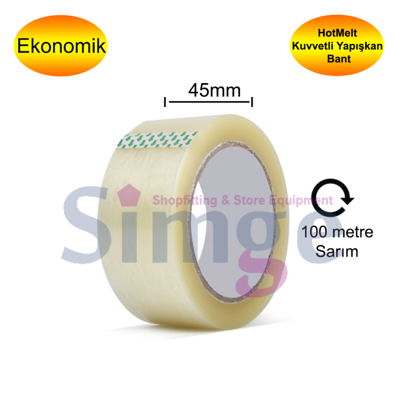 Transparent Duct Tape 45mm x 100 Meters