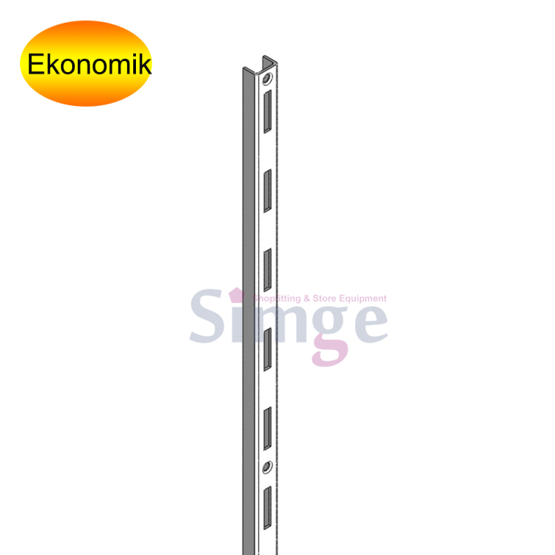 Single Rack Post White